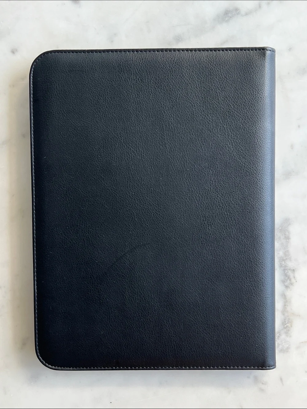 Columbia University Black Leather Notepad Case with Gold Emblem